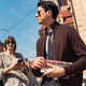 Mr. Bubasulan wool zipper stand collar men's jacket spring cardigan sweater men's sweater BE12128 Cigarette L (175)