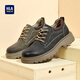 Hailan Home Hla Hla Men's Zapatos casuales zapatos de trabajo bajo zapatos de cuero casual HAAGZM3DAL125 Caki 40