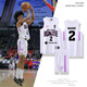 Chaolei American Jersey Personalización para la competencia masculina de los estudiantes universitarios Uniformes impresos personalizados, chalecos transpirables, uniformes de baloncesto femenino establecido 897-White 2XL (altura recomendada 170-175 cm)