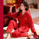 Adore autumn and summer pajamas for women in winter, thickened quilted flannel and velvet coral velvet, warm autumn and winter style, bright red animal year A847616 camellia red L size (weight 110-125 Jin Jin is equal to 0.5 kg)
