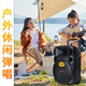 Songchuan International A12-66 outdoor trolley square dance high-power performance activity audio machine karaoke heavy bass Bluetooth 12-inch 15-inch portable mobile stage speaker 12-inch heavy bass flagship version + U-segment microphone pair
