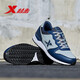 
XTEP men's shoes 2023 winter leather casual sneakers wear-resistant non-slip plus velvet warm cotton shoes travel shoes jogging shoes men 722 gray dark orchid 40