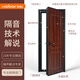 Portes d'isolation sonores personnalisées pour théâtres à domicile, audio et vidéo Hifi Intérieur Doctor Docteur professionnel Portes d'isolation sonore, réduction de bruit silencieuse Bois en acier 9194-60 Taille standard 900 mm * 2200 mm