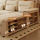 
Big Ye and Maple Solid Wood Sofa Nordic Style Ash Wood Sofa Large Apartment Sofa Living Room 2025 New Log Style Sofa Four-person Seat + Imperial Couch Log Color