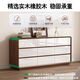 Xianqingyashe Drawer Cabinet Bedroom Storage Cabinet Living Room Wall Storage Cabinet Simple Modern Nine-drawer solid wood drawer cabinet at the end of the bed Nine-drawer cabinet + dressing table (stool included) Entry package installation
