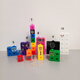 NumberBlocks1 Cube Mathematics Teaching ADIDS 100 Цифровые строительные блоки детские игрушки 51-60 (660 обычных квадратов + наклеек цифровые карты