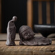 Yuxuan Zen Reclining Buddha Tathagata Tea Pet Purple Clay Boutique Handmade Little Monk Can Raise Tea Art Tea Play Ornaments ZY---New Reclining Buddha