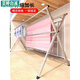 Kleidung Rack Outdoor Klappkleidung Rack bodenhöre Home Balkon Schlafzimmer Edelstahl Outdoor Kühlung Teleskopstange Quilt Trocknungsartefakte Schuhhalter 2,4 Meter verbessert? Verstärkte Unterstützung? Schuhe, die groß trocknen