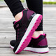 Hmadnkaj Senior Schuhe für Frauen Neue Produkte Anti-Rutsch weicher Sohle mittleren Alters und ältere Mutterschuhe Dad Sport lässig Schuhe Männer Single Schuhe Wanderschuhe 829 Schwarz Rose Red Women 40