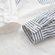 Nuanqiao cotton shirt women's long-sleeved Japanese spring and autumn loose striped splicing small fresh embroidered top casual cotton shirt striped M (95-125Jin Jin equals 0.5 kg)