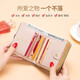 Cnoles Wallet Damen Kurzes echtes Leder Multifunktional Coffe Clip Card Bag Geburtstag Geschenk für Freundin Nischen High-End-Gefühl