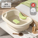 Rongtao shampoo basin lies flat for pregnant women and postpartum women, hair washing artifact for winter pregnancy and bedridden elderly patients, beige + neck pillow + drain pipe