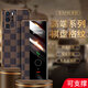Yinwei anwendbar für Huawei P40 Mobiltelefone Hülle Smart Flip Leder Hülle P40Pro-Schutzhülle kann High-End-High-End-Full-inclusive-Herren-Herren-High-End-Business-P40 [Kaffee Grid] Smart Flip Support Model unterstützen