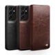 Geeignet für Samsung Galaxy S23 Ultra Phone Case Clamshell S22/S24/S21+ Schutzhülle Business SM Classic 103 Hell Brown Samsung Galaxy S24 Ultra