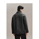 PeaceBird Men's Woolen Coat Winter Winter Flow Corta informal y versátil Gray Dark Grey XL
