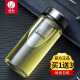 Copa de vidrio de una sola capa Sino portátil Gran capacidad Caza de fabricación de té engrosada para hombres y mujeres Oficina de mujeres XN-90069007 XN-6191 Color natural 410ml con copa sin filtro