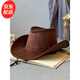 Xin Haorui Western Cowboy Hat Men and Women Spring, Summer and Autumn Outdoor Travel Photo Visor Knight Hat Tibetan Big Brim Jazz Hat Deep Coffee