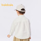 Balabala children's clothing boys' shirts 2024 spring classic lapel children's long-sleeved bottoming shirt college style 208124102104