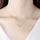 RHM Yulu Has You 18K Gold Diamond Necklace Female Gold Pendant Premium Clavicle Chain Birthday Chinese Valentine's Day Gift for Girlfriend 18K Gold Yulu Has You Diamond Necklace + Certificate