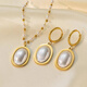 Collier Qingdao Jingbao Qingdao Jingbao Jewelry Co., Ltd. Insi-Sensory Collier Boulains de bijoux pour femmes Set New Style QYH1201 + QYG3041 [Collier + boucles d'oreilles]