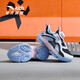 
Anta children's running shoes new style rotary buckle breathable mesh men and women children's shoes shock-absorbing wear-resistant non-slip girls' sneakers [Girls] Black/Anta white/Colorful blue 9901-4 28