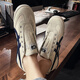 Zapatos fsat para hombres lienzo zapatos para hombres zapatos gump gump zapatos para hombres zapatos de tigre de un pie zapatos perezosos zapatos para hombres tigre tsuka primavera y otoño pareja lienzo 0606 metros lienzo azul 41