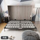 Das moderne einfache unsichtbare Bett kann abgesenkt und verstecktes unsichtbares Bett mit mehreren Funktionen versteckt an der Wand versteckt werden. Neues Doppelklappbett. Automatische (gedrehte) Hardware -Bettrahmen 1,35 Meter * 1,9 Meter