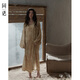 同语睡裙女春秋季冰丝长袖宽松家居服高级时尚可外穿女士新款睡衣 女士-S3524 L
