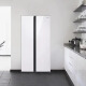 Samsung (Samsung) [máquina de volteo oficial] 655 litros de gran capacidad Convertidor de frecuencia inteligente sin aire libre de heladas Compresor de doble apertura de apertura de apertura de doble enfriamiento de metal refrigerador de puerta de doble apertura Refrigerador blanco RS62R50371L/SC