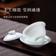 Jingdezhen (jdz) ceramic tea set high-end household kung fu bowl set office Chinese simple high-end gift Magnolia
