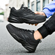 Delgadot Zapatos para hombres de gran tamaño Otoño e invierno Nuevo estilo más grande y gordo zapatos deportivos para hombres zapatos casuales para hombres zapatos de papá 4748 826 negro 39