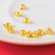 Shengqi gold transfer beads solid small gold beans pure gold 999 gold beans gold ingot gold peanut transfer beads piggy bank 2 gold beans total gold weight: 2g0.02g single gold weight: 1.0g version