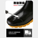 Regenstiefel Herren wasserdichte Schuhe Leichte Gummischuhe Anti-Rutsch-Regenstiefel Überschuhe Kochschuhe xy807 Schwarzer High Tube 42