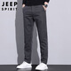 JEEP SPIRIT Jeep Casual Pants Men's Autumn and Winter Business Pants Men's New Retro Revival Men's Pants Dark Gray 33