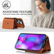 Jinhao anwendbar für iPhone16pro Max Mobiltelefon Hülle Wallet Lederhülle Apple 15 Vollbedeckung 14 Anti-Fall 13 Schutzhülle 12 Armband High-End-Modearmband + Schultergurt + Organkartenbeutel braun 6,7-Zoll-Apfel 14 Plus