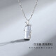 Fanzheshi PT950 platinum necklace for women, light luxury design bamboo pendant Christmas gift for girlfriend, noble platinum version, I have you, bamboo pendant necklace