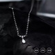 MZMZ platinum necklace women's pt950 platinum clavicle chain new Valentine's Day birthday gift for girlfriend and wife, noble model-water drop temperament necklace