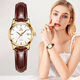 
OLEVS Swiss certified brand watches women's mechanical watch fully automatic simple temperament women's watch high-end trendy women's watch [mechanical model] white face-6629