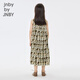 Jnby von Jnby Jiangnan Stoff Kinderkleidung ärmellose Kleid Sommer Süßes Muster lässig mittelgroß