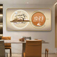 
Hanxuan 2025 new restaurant decoration painting electronic living room background wall radar sensing digital display wall clock dining room clock painting JD13533 digital display model 100*50 (suitable for restaurants about 1.5 meters) crystal picture pvc gold edge/plug