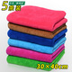 Coral velvet rags in a pack of 5, double-layer thickened absorbent rags, double-sided cleaning kitchen rags, tablecloths, not easy to shed lint, hand cloths, household cleaning cloths, 30*40cm, 5 packs