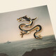 WEISHINI fashion new Chinese style dragon-shaped brooch trendy retro versatile men's pin niche badge suit accessories dragon-shaped brooch A22-301