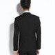 Yhv suit suit men's slim fit youth interview suit business formal wear solid color college student best man wedding adult ceremony 1611 black two buckle XL (175) recommended 120-135Jin Jin equals 0.5 kg
