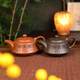 Clcey Yixing Original Ore Purple Mud Purple Clay Pot célèbre Artiste Gravé à la main The Houde Rune Ruyi Pot Pot Household Kung Fu Tea Set To Tea 653 Houde Rune Ruyi Purple Clay Pot One Pot 200ml