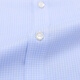 YOUNGOR long-sleeved shirt men's plaid DP no-iron shirt pure cotton fabric anti-wrinkle flat and easy to care for new product GLDP16387HJA blue grid 40