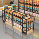 Muyi Supermarket shelf display rack convenience store hook Zhongdao Cabinet Snacks Maternal and Baby Stationery Store Adjustable double-sided rack [End hook] 690*360*1300