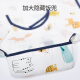 Newbell children's smock baby eating bib summer thin baby reverse dressing waterproof anti-dirty rice pocket child painting protective clothing blue deer + cute animals