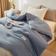 Jieliya Class A antibacterial fabric 51% Xinjiang cotton fiber is about 6 Jin [Jin equals 0.5 kg] 200*230cm light blue grid