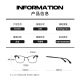 MOLSION myopia glasses men's D-shaped women's model can be matched with a certain number glasses frame anti-blue light MJ7371 B12 gold upper eyebrow semi-gloss matte black frame + Yishilu A4 diamond crystal anti-blue light 1.67 pieces (within 800 degrees)
