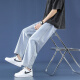 Foss Phil light blue jeans men's summer thin nine-point loose trendy brand sports and casual straight wide-leg pants Fashion brand 718-K829 light blue 2XL [Recommended 160-175Jin [Jin equals 0.5 kg]]